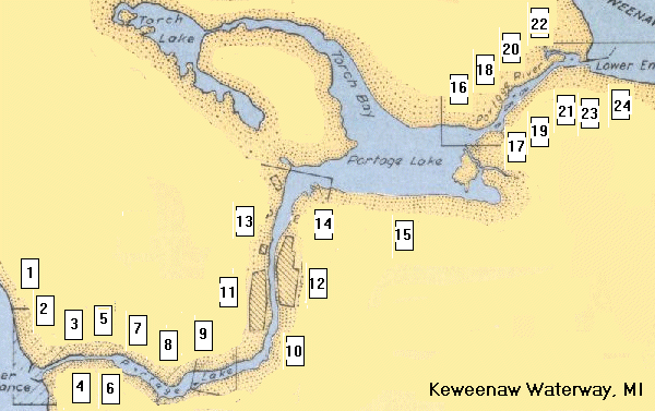Keweenaw Waterway Image Map